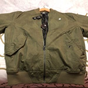 Brand New G-Starr Raw Men’s Army Green Polo Jacket